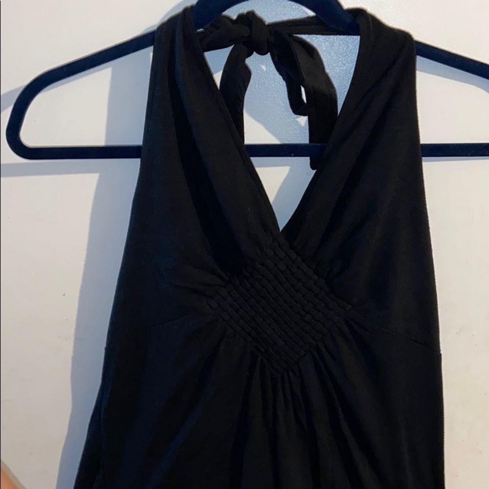 Black Basic Halter Top
